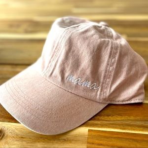 Mama Embroidered Hat - Pink